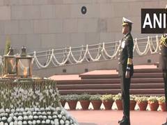 
      
      Indonesian Navy Chief lays wreath at National War Memorial 
      
      