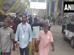 
      
      Six Indian fishermen freed, return to Chennai
      
      