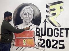 
      
      Union Budget: UP-based artist designs charcoal portrait of FM
      
      