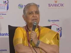 
      
      Rajya Sabha MP Sudha Murthy at Jaipur Literature Festival
      
      