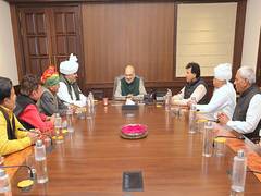 
      
      Shah meet Delhi rural representatives, accuses Kejriwal of ‘lying
      
      