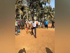
      
      Former UK PM Rishi Sunak plays cricket in Mumbai
      
      