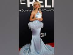 
      
      Sabrina Carpenter hits the Grammy 2025 red carpet
      
      