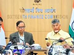 
      
      Andhra CM Chandrababu Naidu meets 16th Finance Commission
      
      