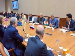 
      
      VP Dhankhar, Russian State Duma Chairman Volodin hold talks
      
      