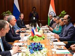 
      
      Russian parliamentary delegation calls on Lok Sabha Speaker
      
      