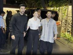 
    Bollywood power couple Ranbir, Alia attend Aamir's Loveyapa 
    