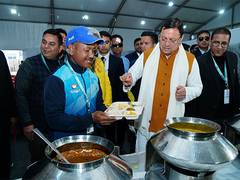 
      
      CM Dhami inspects arrangements for National Games on his return
      
      