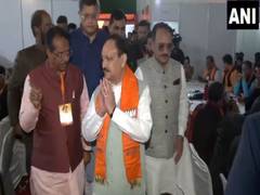 
      
      JP Nadda, Virendraa Sachdeva visit Delhi BJP office
      
      