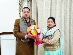 
      
      Uttarakhand: Triple talaq crusader Shayara Bano meets CM Dhami
      
      
