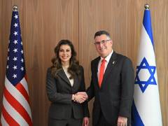 
      
      Israeli Foreign Minister meets US envoy for Middle East
      
      