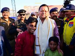 
      
      CM Dhami visits Uttarakhand Mandapam at Mahakumbh
      
      