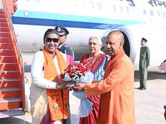 
      
      President Murmu arrives in Prayagraj for Maha Kumbh
      
      