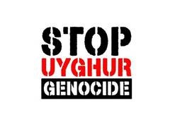 
      
      Uyghur activist leads London protest 
      
      