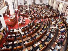 
      
      Opposition stages walkout in Kerala Assembly after Speaker denies
      
      