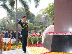 
      
      Army Chief Gen Dwivedi leads tribute at Noida Shaheed Smarak
      
      