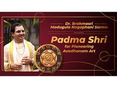 
      
      Brahmasri Madugula Nagaphani Sarma Honored with Padma Shri
      
      