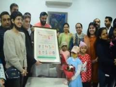 
      
      Haryana CM blesses cancer survivor children 
      
      
