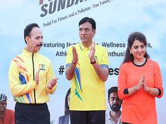 
      
      Union Sports Minister leads Fit India Sundays on Cycle 
      
      