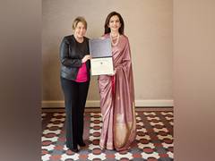 
      
      Nita Ambani honoured with Massachusetts Governor's citation
      
      