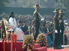 
      
      President witnesses inaugural show of Change of Guard Ceremony
      
      
