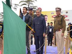
      
      Sukhu flags off 27 police motorcycles for road safety awareness
      
      