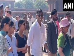 
      
      Former UK PM Sunak and his family visits Fatehpur Sikri monument
      
      