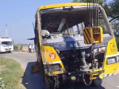 
      
      Several children injured after school bus falls into canal
      
      