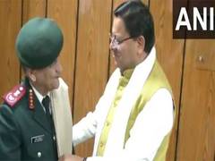 
      
      CM Pushkar Singh Dhami meets CDS General Anil Chauhan
      
      