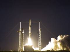 
      
      SpaceX launches rocket from Florida, booster lands in Bahamas
      
      