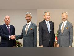 
      
      Jaishankar meets counterparts from Singapore, Brazil
      
      