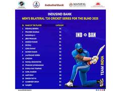 
      
      T20 Cricket Series for Blind 2025 to kick off in Bengaluru
      
      