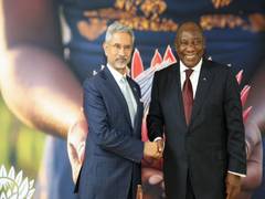
      
      EAM Jaishankar meets South African President Ramaphosa
      
      