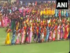 
      
      Preparations in full swing at Guwahati's Sarusajai Stadium for 'J
      
      