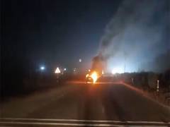 
      
      Telangana: Car catches fire on Highway in Suryapet, none injured
      
      