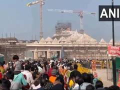 
      
      Devotees continue to arrive at Ayodhya's Shri Ram Temple
      
      