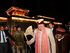 
      
      Pushkar Singh Dhami participates in Hanol Temple cultural program
      
      