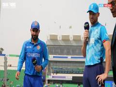 
      
      Afghanistan win toss; opt to bat first against England
      
      