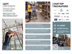 
      
      Faculty of Technology at CEPT University Invites Applications
      
      