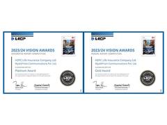 
      
      Dual Recognition for HDFC Life at the LACP Vision Awards FY 23/24
      
      