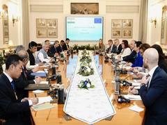 
      
      India, EU hold bilateral cluster meeting, discuss connectivity
      
      