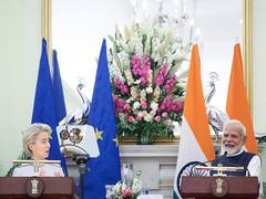 
      
      'EU chief's visit has been about India-EU strategic partnership'
      
      