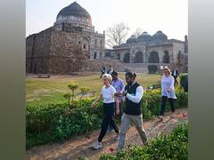 
      
      European Commission President explores Delhi's Lodhi Garden
      
      