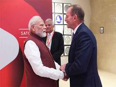 
      
      PM Narendra Modi meets former Australian PM Tony Abbott
      
      