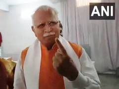 
      
      Haryana local body elections: Manohar Lal Khattar casts vote
      
      
