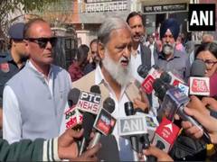 
      
      Haryana local body polls: Haryana Minister Anil Vij cast his vote
      
      