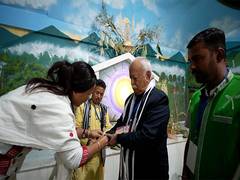 
      
       RSS Sarsanghchalak Mohan Bhagwat visits Donyi Polo Nyedar Namlo 
      
      