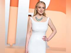 
      
      Lindsay grabs eyeballs with her look at 2025 Oscars after party 
      
      