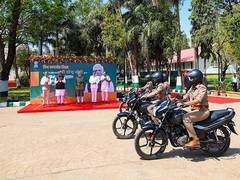 
      
      PM flags off motorcycles for mobility of frontline forest staff
      
      