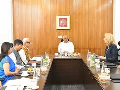 
      
      Gujarat: CM Patel holds meetings with Netherlands Ambassador
      
      